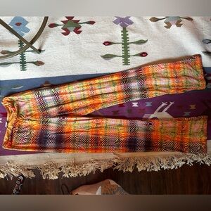 Paloma Wool Multicolor colorful trippy Plaid checker Nic Pants S 100% cotton